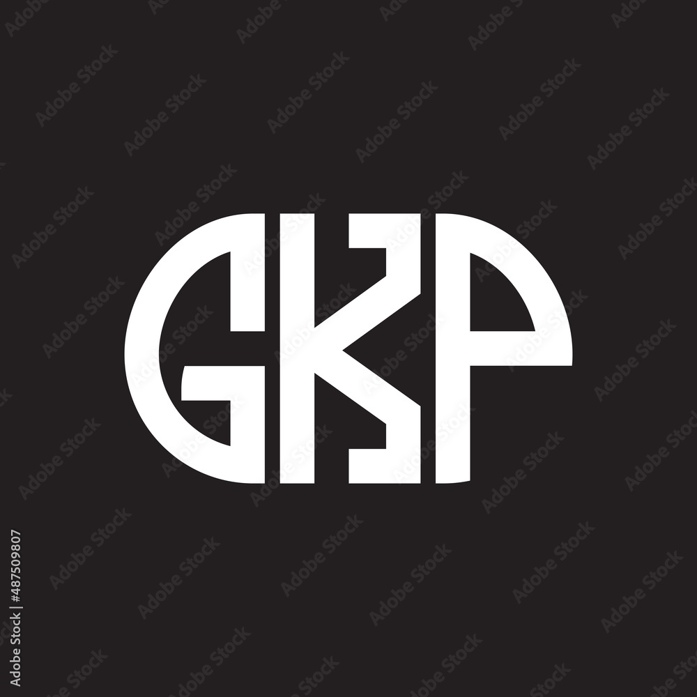 GKP letter logo design on black background. GKP creative initials letter logo concept. GKP letter design. GKP letter logo design on black background. GKP creative initials letter logo concept. GKP letter design.