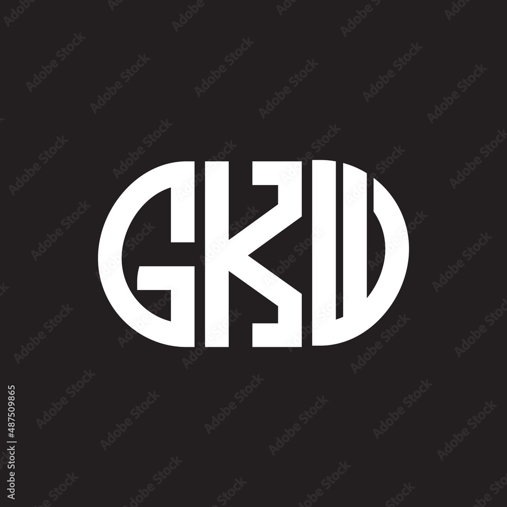 GKW letter logo design on black background. GKW creative initials letter logo concept. GKW letter design. GKW letter logo design on black background. GKW creative initials letter logo concept. GKW letter design.