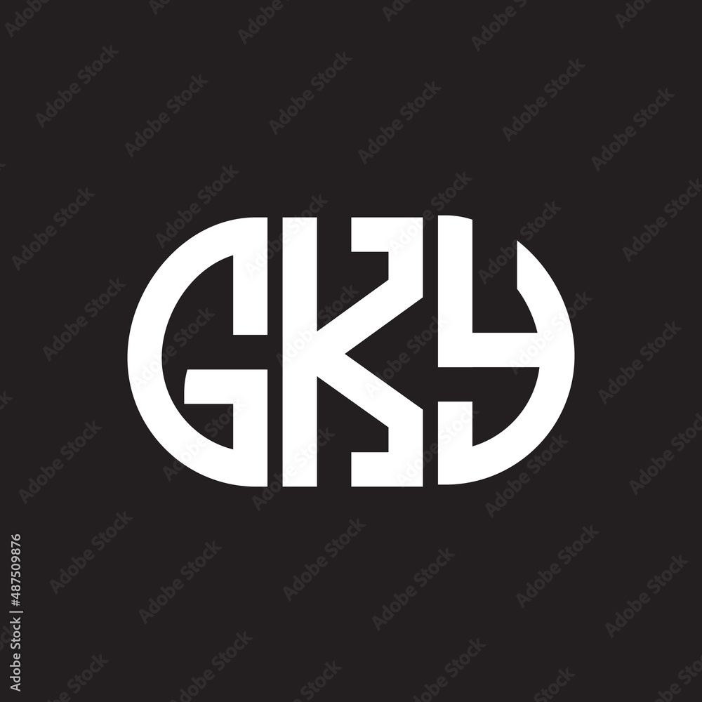 GKY letter logo design on black background. HKY creative initials letter logo concept. HKY letter design. GKY letter logo design on black background. HKY creative initials letter logo concept. HKY letter design.