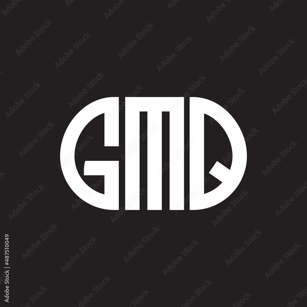 GMQ letter logo design on black background. GMQ creative initials letter logo concept. GMQ letter design. GMQ letter logo design on black background. GMQ creative initials letter logo concept. GMQ letter design.