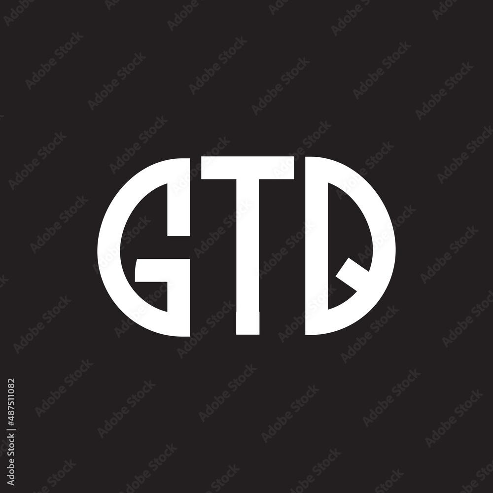 GTQ letter logo design on black background. GTQ creative initials letter logo concept. GTQ letter design. GTQ letter logo design on black background. GTQ creative initials letter logo concept. GTQ letter design.