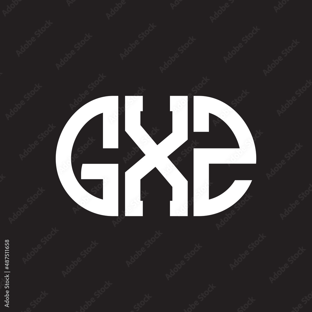 GXZ letter logo design on black background. GXZ creative initials letter logo concept. GXZ letter design. GXZ letter logo design on black background. GXZ creative initials letter logo concept. GXZ letter design.