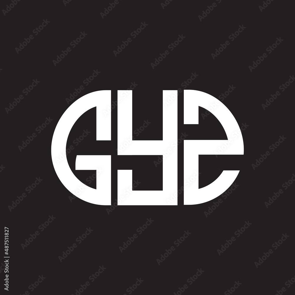 GYZ letter logo design on black background. GYZ creative initials letter logo concept. GYZ letter design. GYZ letter logo design on black background. GYZ creative initials letter logo concept. GYZ letter design.