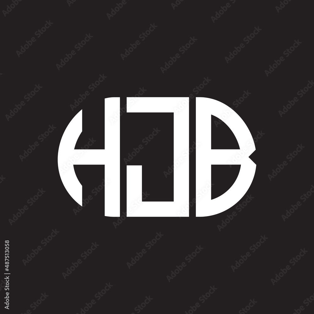 HJB letter logo design on black background. HJB creative initials letter logo concept. HJB letter design. HJB letter logo design on black background. HJB creative initials letter logo concept. HJB letter design.