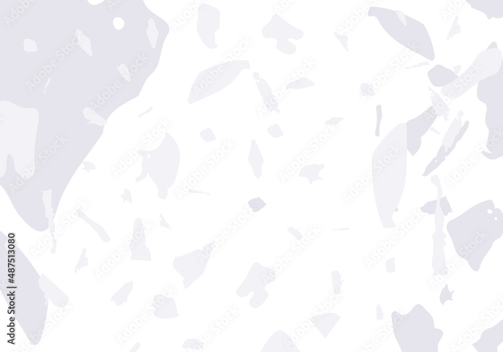 Terrazzo modern abstract template. Grey texture