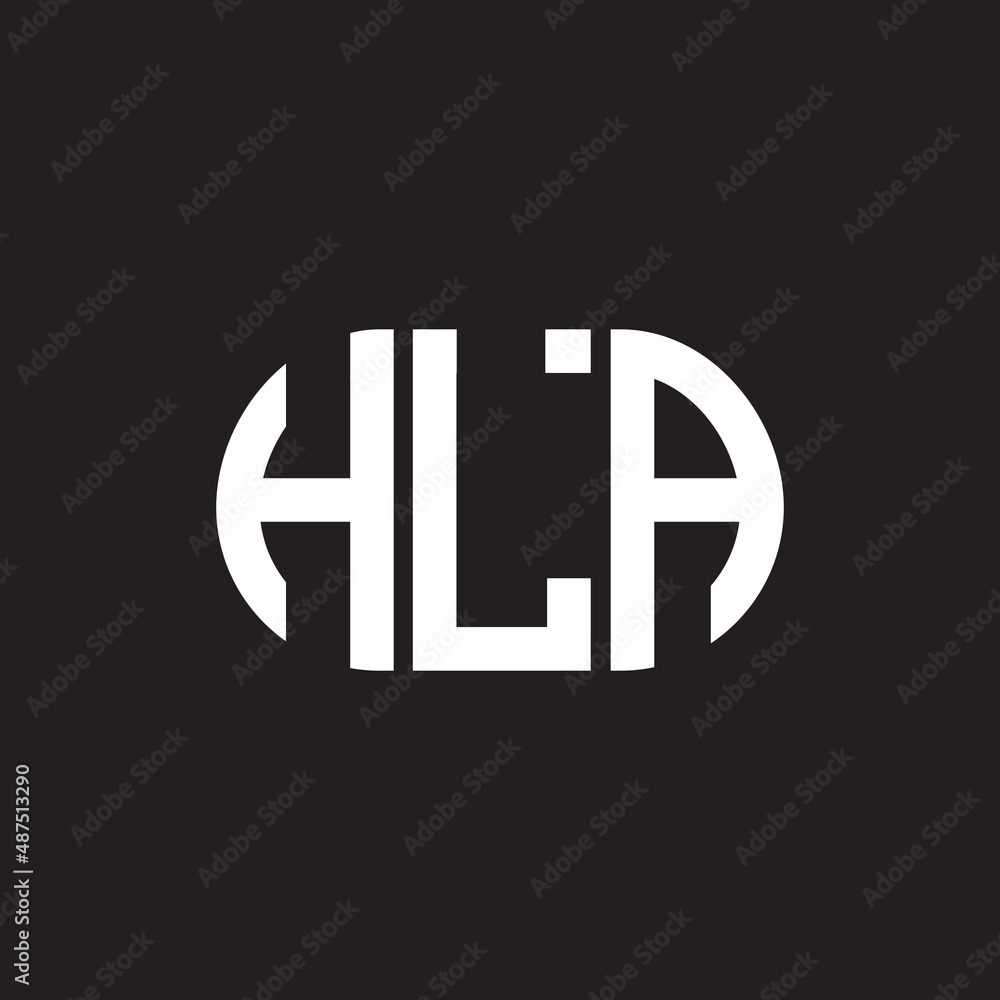 HLA letter logo design on black background. HLA creative initials letter logo concept. HLA letter design. HLA letter logo design on black background. HLA creative initials letter logo concept. HLA letter design.