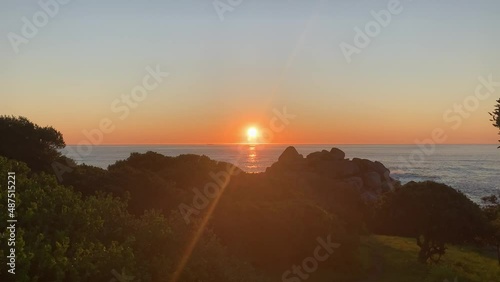 Sunset over the ocean at Llandudno Cape Town