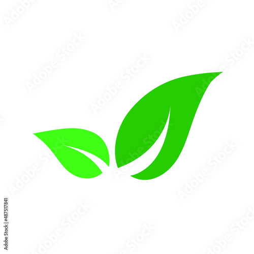 Abstract green leaf logo icon vector design. Landscape design, garden, plants, nature and ecology vector logo. Ecology Happy life Logotype concept icon. Vector illustration, Editable Graphic Design