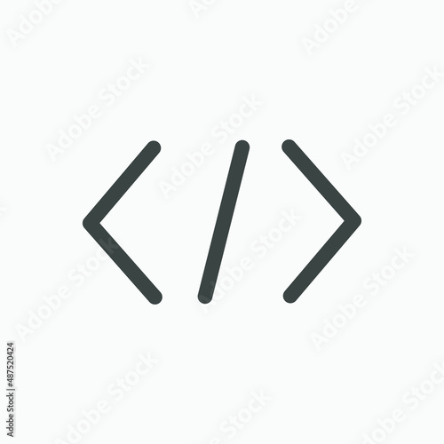 coding, array, code, web programming icon vector isolated