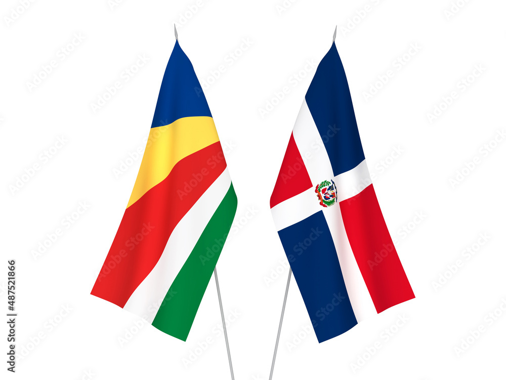 Seychelles and Dominican Republic flags