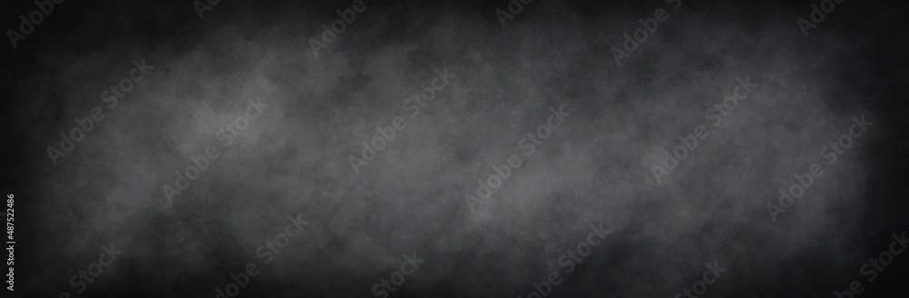 Dirty black chalkboard as background, banner design