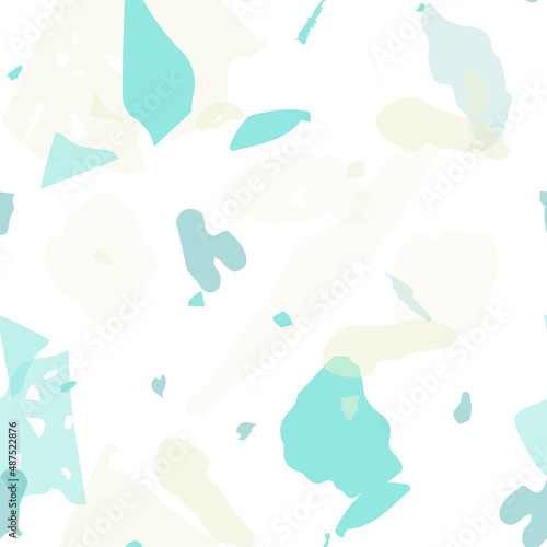 Terrazzo seamless pattern. Pastel venetian