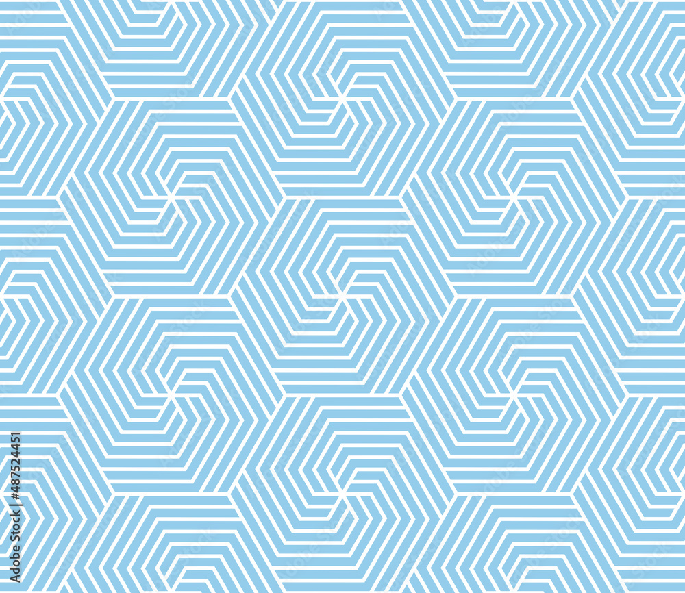 Abstract geometric pattern with stripes, lines. Seamless vector background. White and blue ornament. Simple lattice graphic design Abstract geometric pattern with stripes, lines. Seamless vector background. White and blue ornament. Simple lattice graphic design