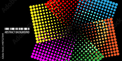 Wallpaper Mural Geometric colorful abstract background template with blended shapes Torontodigital.ca