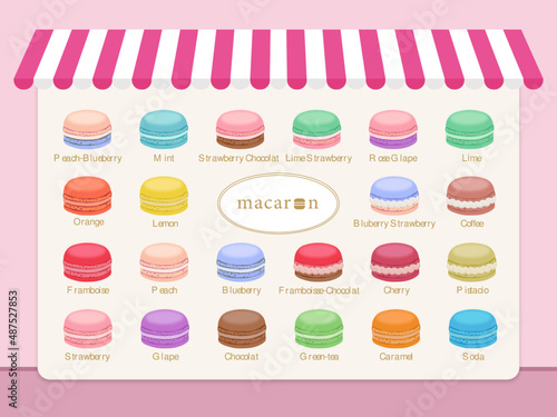 かわいい　マカロン　メニュー　セット