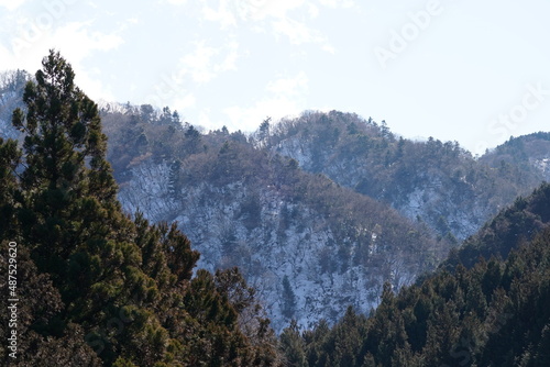 scene of a winter mountain
