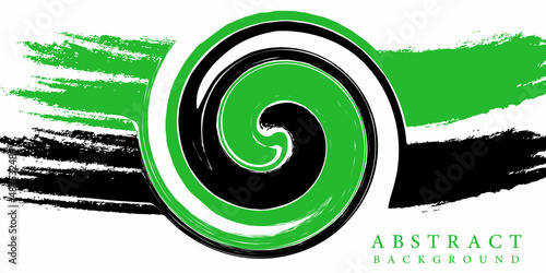 green and black abstract background. whirlwind design