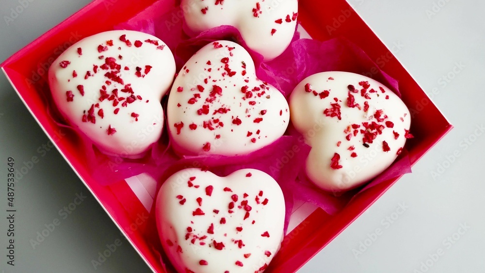 Sweet hearts. Holiday sweets. Valentine's Day Gift	