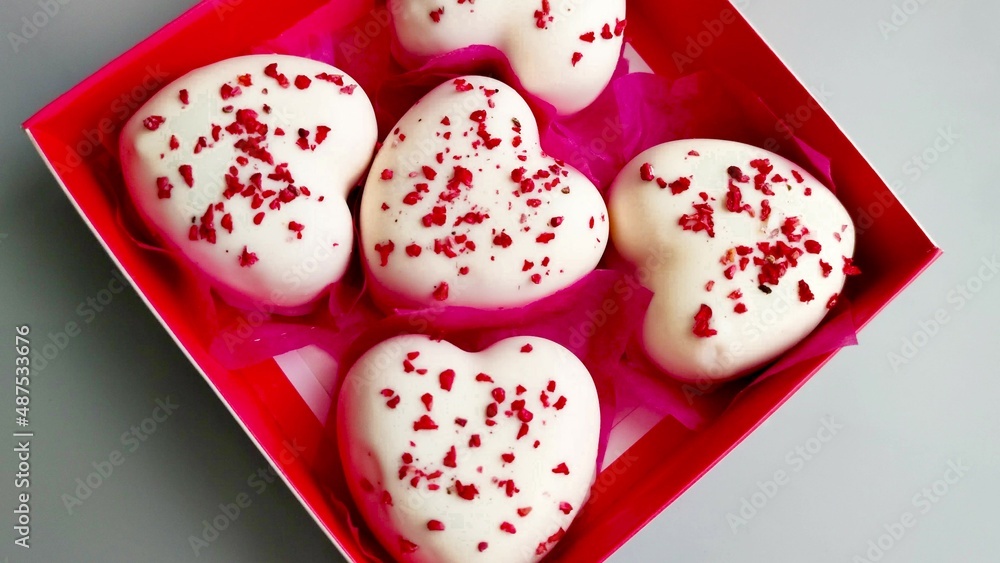 Sweet hearts. Holiday sweets. Valentine's Day Gift	