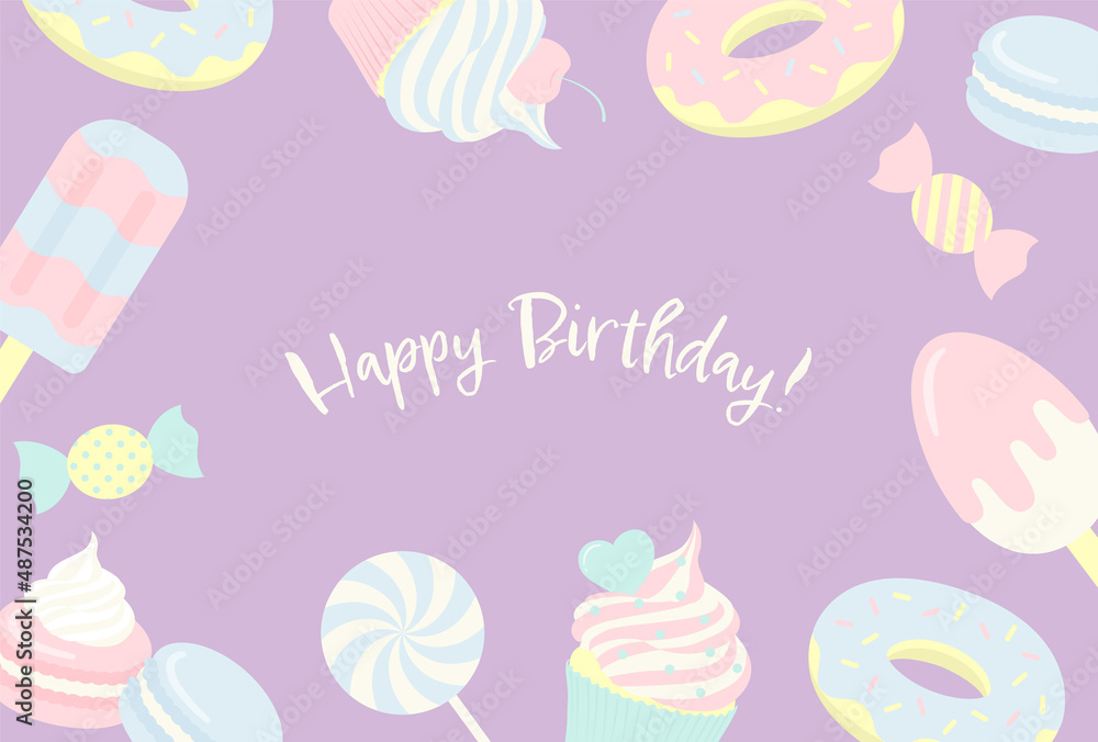 vector background with sweets for banners, cards, flyers, social media wallpapers, etc. vector background with sweets for banners, cards, flyers, social media wallpapers, etc.