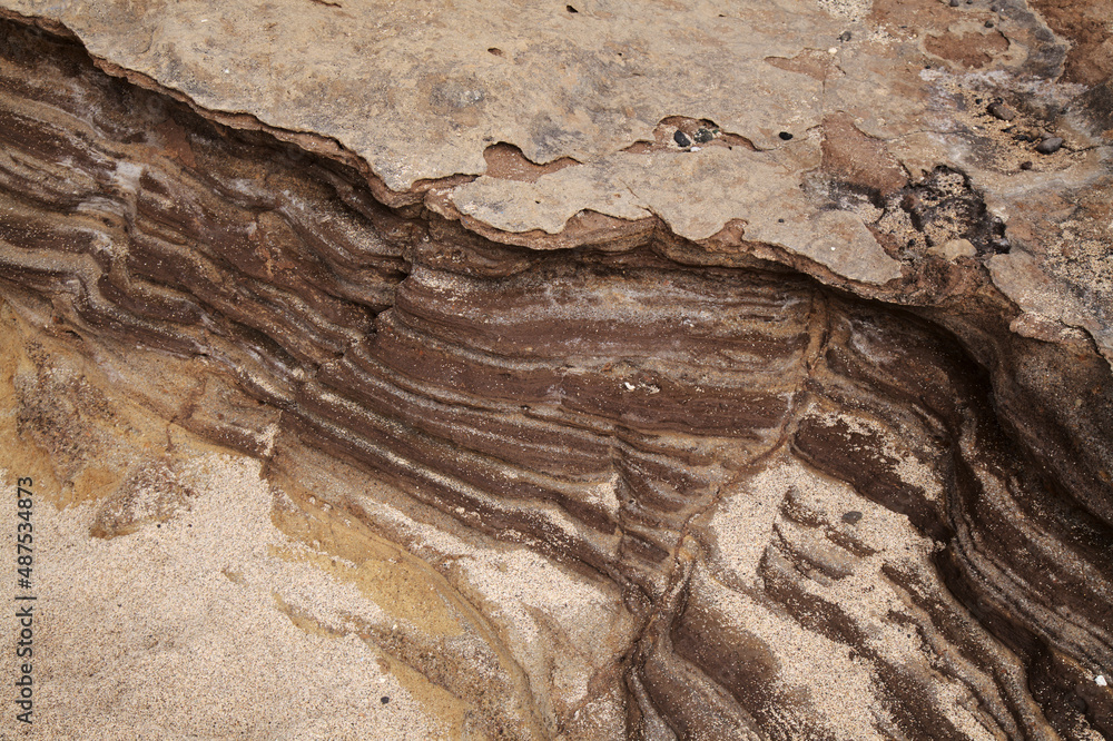Gran Canaria, textures of the rocks of El Confital beach on the edge of Las Palmas de Gran Canaria Gran Canaria, textures of the rocks of El Confital beach on the edge of Las Palmas de Gran Canaria