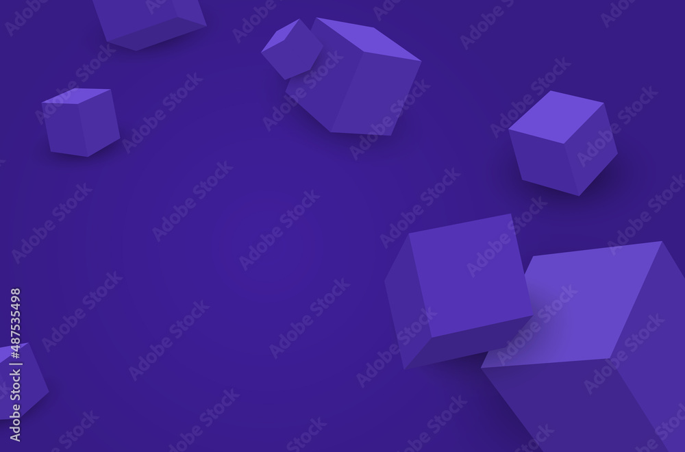 3d cubes. Model of blue cubes with shadow. Geometric shapes background. 3d cubes. Model of blue cubes with shadow. Geometric shapes background.