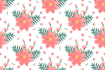 Fotobehang Boho stijl patronen Bloemen tribal boho borduurpatroon  © Thann