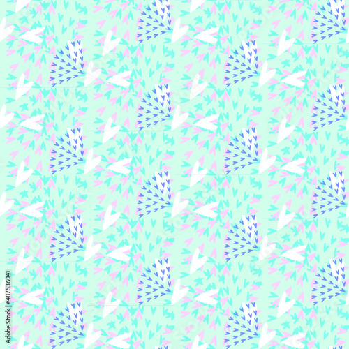 Vector seamless love symbol pattern, with stylish hearts