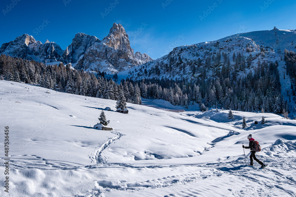 Dolomiti, vista invernale