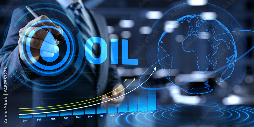 Crude oil futures trading wti brent stock market exchange on screen. Stock  Photo | Adobe Stock