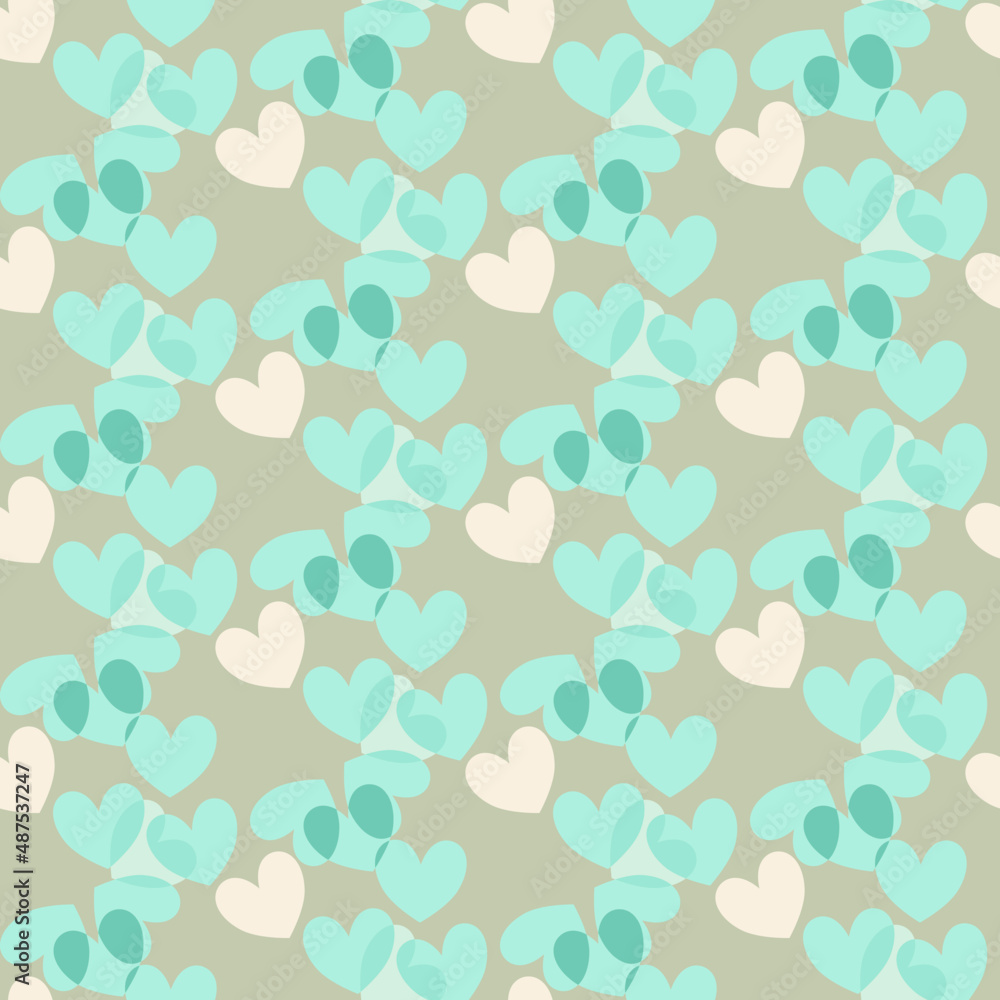 Vector seamless love symbol pattern, with stylish hearts Vector seamless love symbol pattern, with stylish hearts