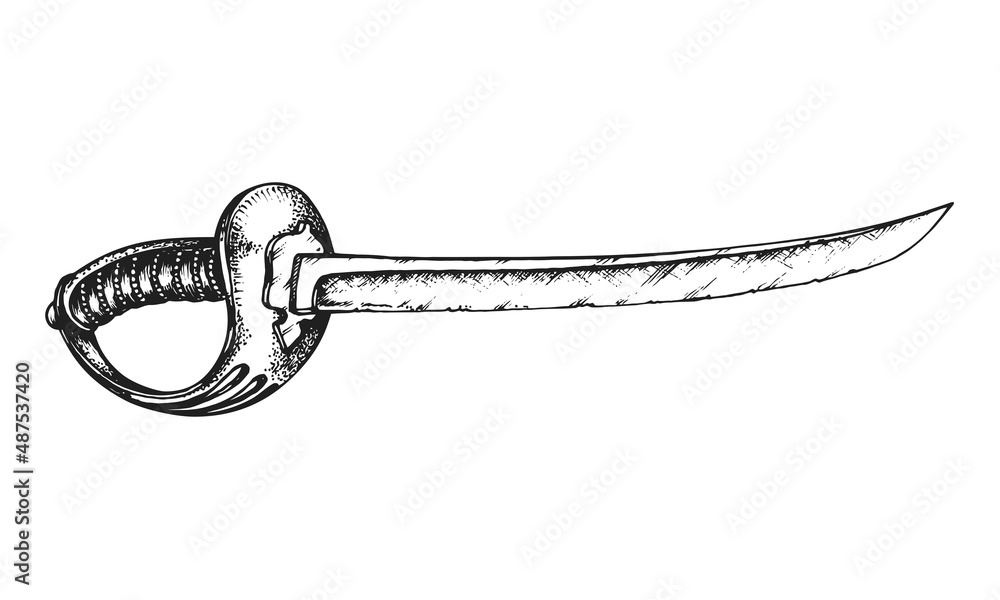 Premium Vector  Cutlass pirate sword vector illustration for tattoo or  tshirt design
