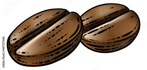 Coffee Beans Illustration V...