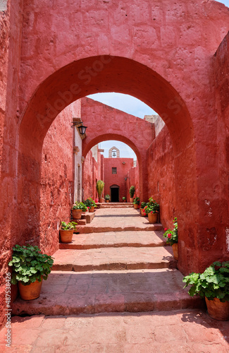 Monastery of Santa Catalina de Siena in Arequip, Peru.