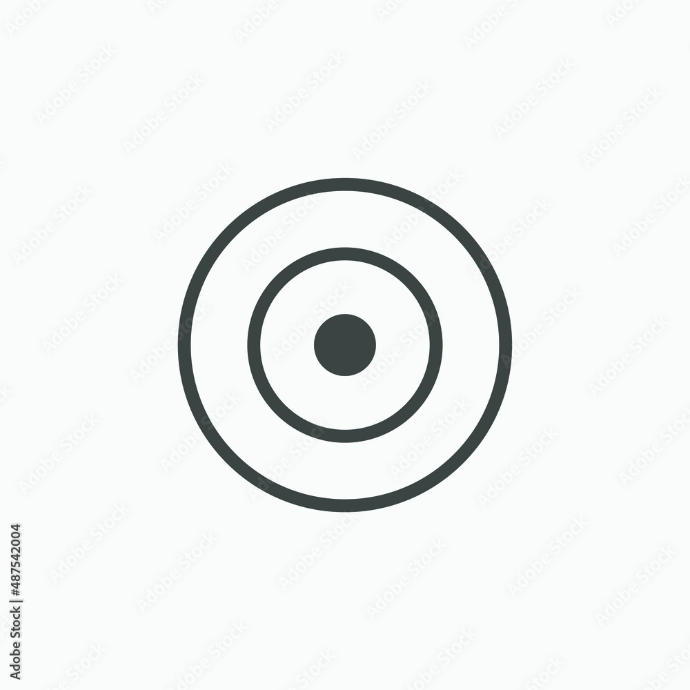 Target, goal, aim, gun sniper icon vector isolated Target, goal, aim, gun sniper icon vector isolated