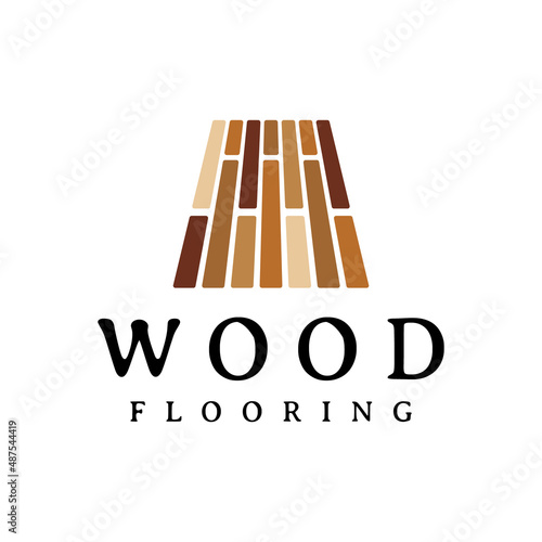 wood flooring logo design