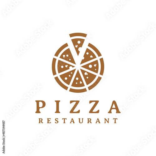 pizza slice logo design