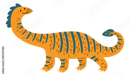 Cute dinosaur for child room decoration or textile print © VectorBum