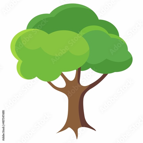 Illustration Vector Graphic of Cartoon Tree Icon