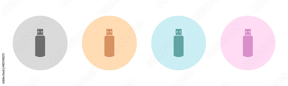 USB flash drive. Vector image. USB flash drive. Vector image.