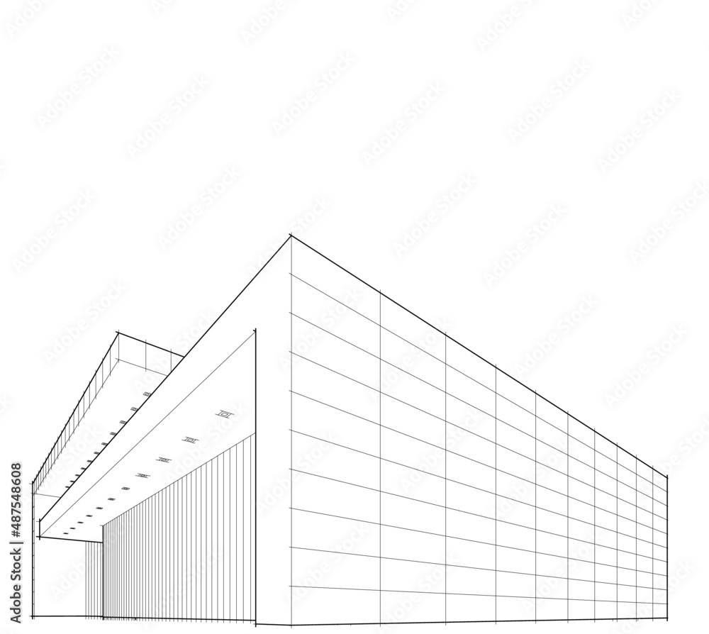 sketch of building sketch of building
