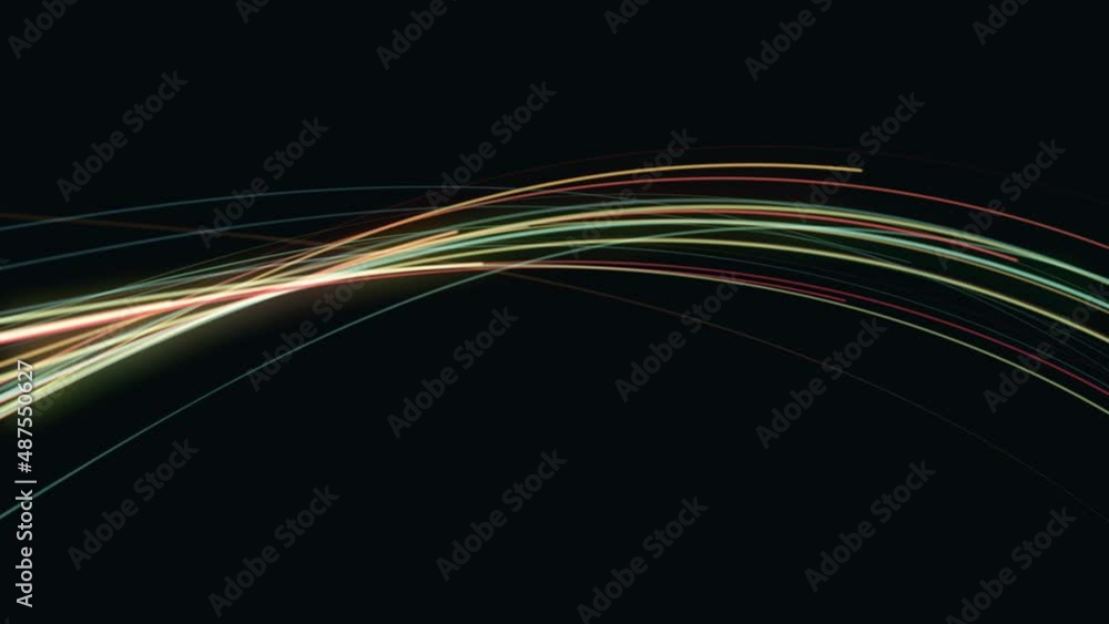 Abstract Slow Motion Swirling Strings Particles Background Loop/ 4k ...