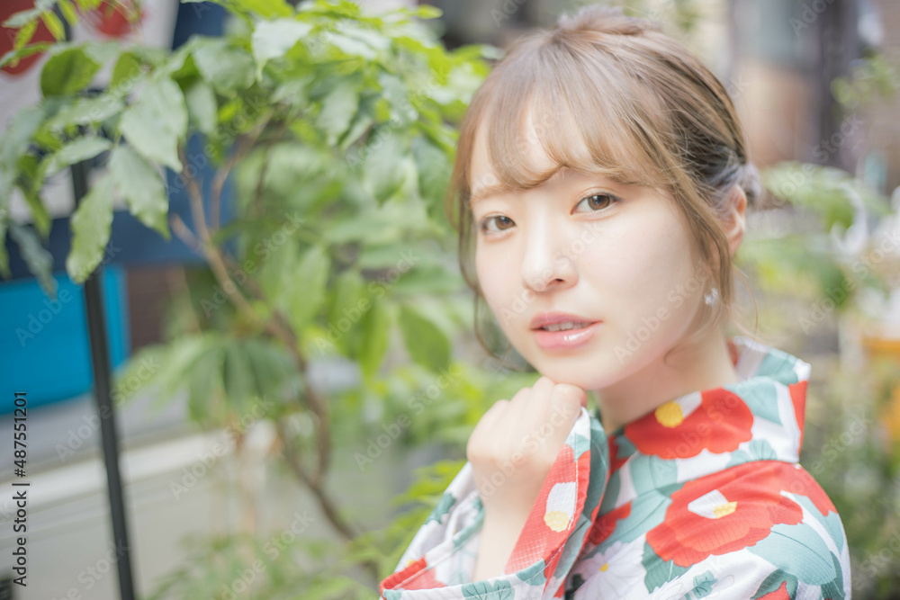 浴衣女性 浴衣女性