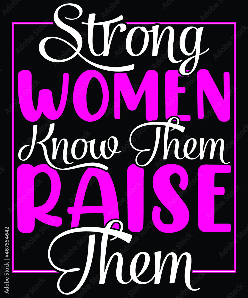 Obraz premium International Women’s Day T shirt design vector, typography vector