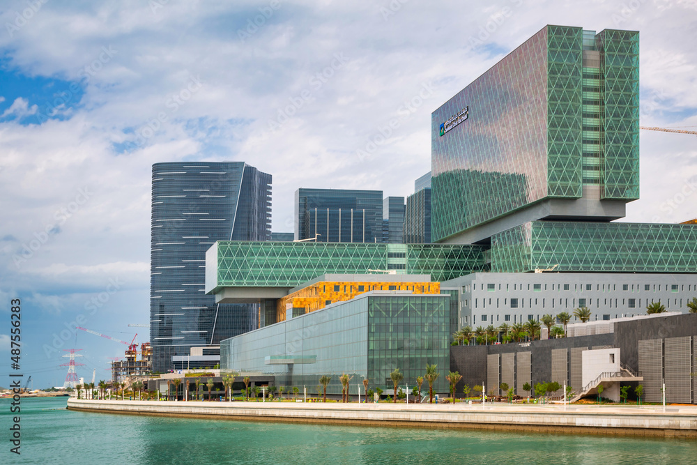 Abu DhabiI, UAE March 26, 2014 Architecture of the Cleveland Clinic