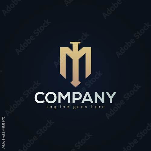 M Letter Monogram Logo Concept Design