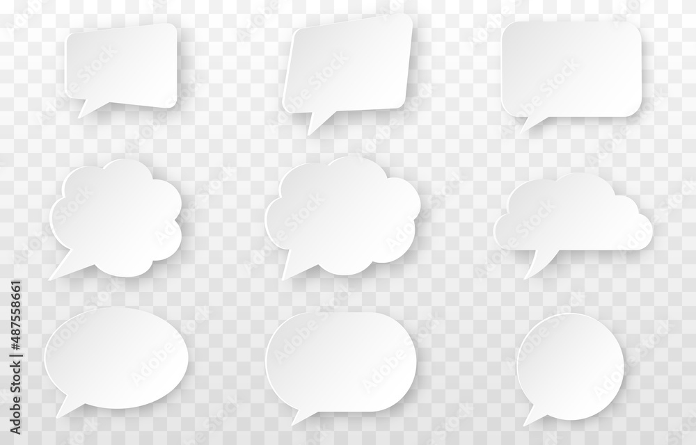 PNG vector speech bubbles. Set of speech bubbles on isolated transparent background. Speech, dialogue, communication, comics. PNG. PNG vector speech bubbles. Set of speech bubbles on isolated transparent background. Speech, dialogue, communication, comics. PNG.