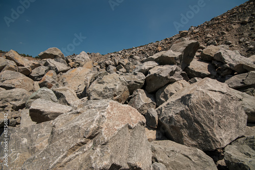 Open pit mining of granite. © APHOTOSTUDIO