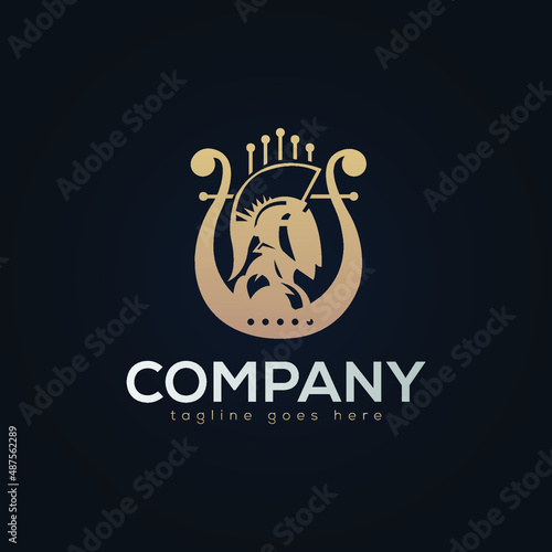 Harp, Music, Logo, Amblem, Symbol, Logo Design