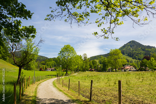 hiking route to Ruine Hohenwaldeck, Schliersee landscape bavaria
